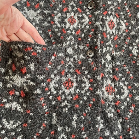 Free People Aztec Alpaca Wool Sweater Coat - Picture 11 of 12